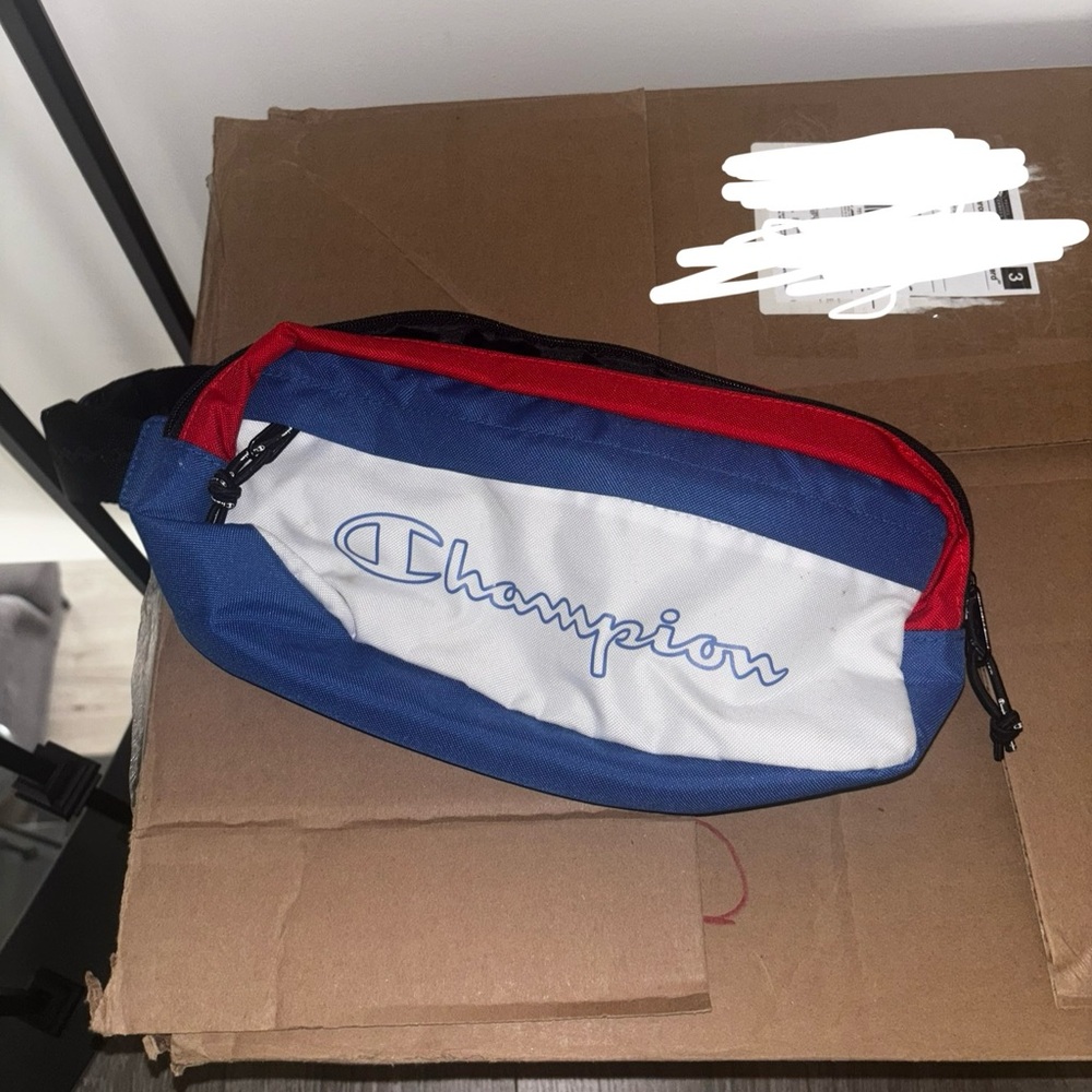 Champion Red, Blue, and White Belt Bag